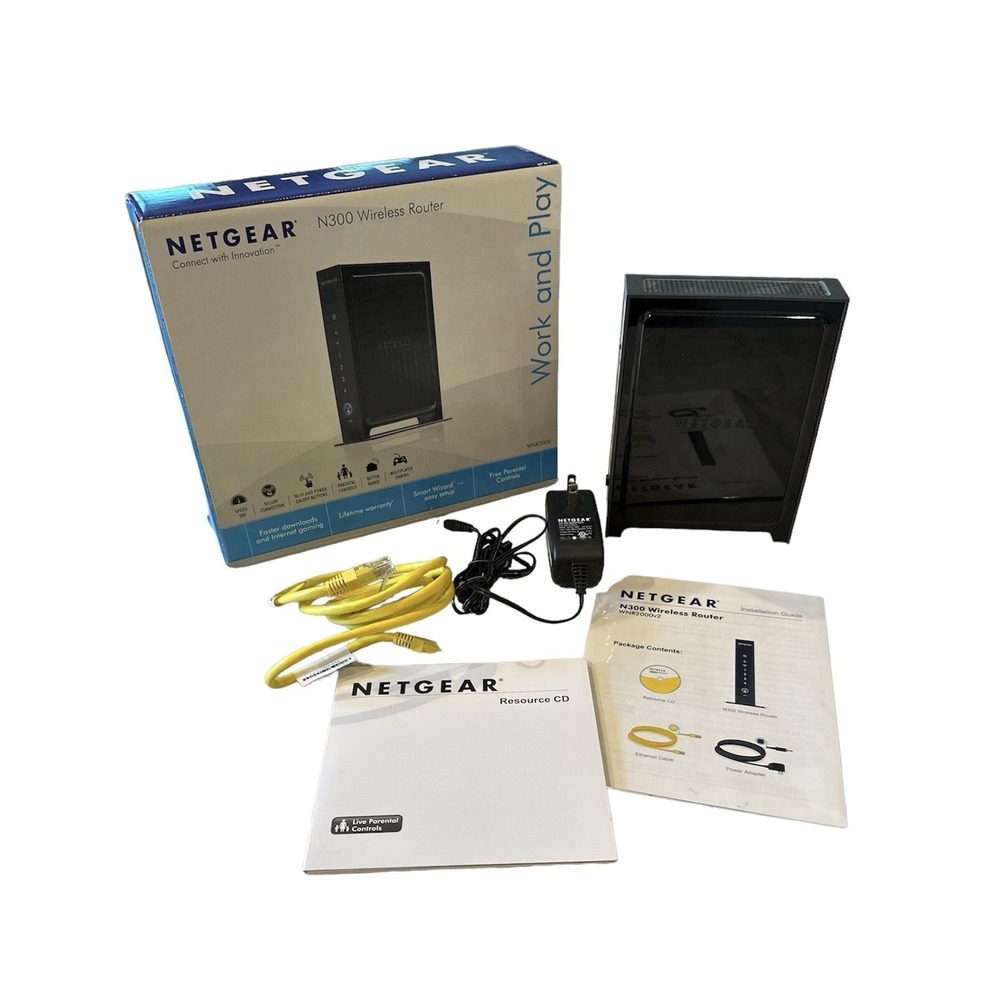 NETGEAR Wireless-N 300 WiFi‎ Router Model WNR2000 V2